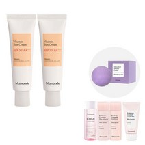 [7월 단독] 마몽드 비타민 선크림 SPF50+PA++++ 50ml x2, 없음