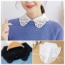 비바제인 VJ_SH모티브레이스 블라우스 셔츠 레이어드카라 페이크카라 맨투맨 니트 레이어드