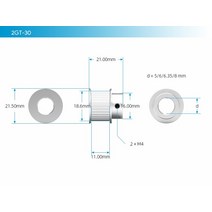 초정밀 GT2 2GT 타이밍 풀리 30 36 40 60 80 톱니 바퀴 보어 5mm 8mm 알루미늄 기어 폭 10mm 3D 프린터 부, 13 40T B8W10