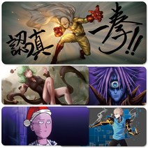 YN 원펀맨 장패드 마우스패드 모음 게이밍 캐릭터 애니 굿즈 주문제작 소품 장식 사이타마 제노스 타츠마키, 사이즈 800x300mm 두께 3mm, 옵션034 원펀맨 마우스패드 장패드 모음