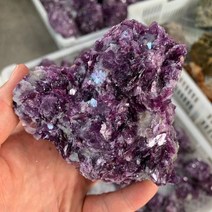 요펄라이트 YOOPERLITE 소달라이트 감성 천연 보라색 나비석 광석 석영 크리스탈 희귀 광물 표본 에너지 치유 보석 홈 오피스 데가우징 장식, 3.220300g