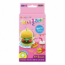 f20 90457 아모스 3000 미니클레이 햄버거만들기 87x42x155mm 1개, 상세페이지 참조, 상세페이지 참조