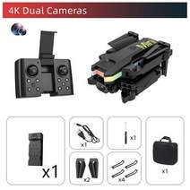 신제품 미니 UAV XT8 드론 4K 전문 듀얼 HD 카메라 항공 사진 브러시리스 모터 접이식 쿼드콥터 완구 2022, 1B 4K Dual Camera