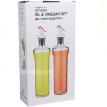 에씨클레오 내용물이 흘러내리지 않아 위생적이고 편리한 리버티 오일병 500ml 기름병 시럽병 유리오일병 원터치오일 E-245449, 2p