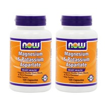 나우푸드 마그네슘 포타슘 120캡슐 x 2통 타우린