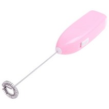 핫 초콜릿 우유 주전자 Frother Kitchen Whisk 믹서 커피 용 핸드 밀크 폼 카푸치노 크리머 Frothy Blend Whisker, 1개, Pink, CHINA