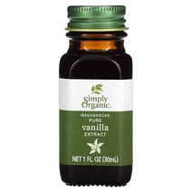 128141 Simply Organic 마다가스카르 순수 바닐라 추출물 30ml(1fl 온스)