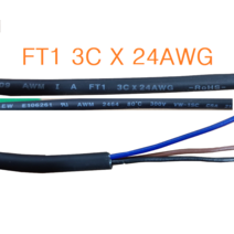 3C 24Awg FT1 케이블 3선 AWG24 케이블 1m