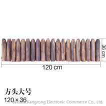 [KangRong해외구매대행] 화단 울타리 나무 펜스 이케아 야외 방부목 다이소 정원 베란다 텃밭 야외 테라스 꾸미기, 3평평한 바닥 사각형 머리 120 × 36