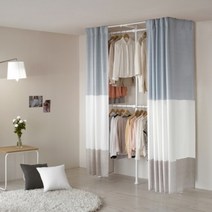 왕자행거 왕자 네오스페이스(어바웃 드레스룸 3P 밀폐기본형) 메리미 블루베이지, 색상:3.블루베이지-753(MB)