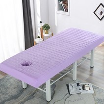 마사지베드 접이식 지압 마사지 침대 미용베드 뷰티 aalon 침대 커버 두꺼운 오픈 홀 마사지 흰색 누비 이, 03 Lilac_02 190X70CM