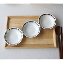 북유럽 예쁜 찬기 반찬 그릇 앞접시 마시피렌체 국산 도자기 그릇, 중, 코튼블루