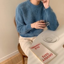 겟잇미 앙고라 모던 라운드 보언 니트