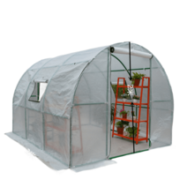 이동식 조립식 비닐하우스 시공 가정용 식물 설치 만들기 온실 재배기 소형 옥상 미니, 2.6*1.5*2
