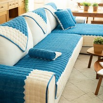 L.ONLINESHOP소파커버 극세사 고밀도 쇼파패드 겨울신상 90x270cm 쇼파커버 소파커버 소파리폼 가죽쇼파천갈이, 라이트그린 - 888개 남음