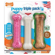 Nylabone 강아지용 츄잉 장난감 3개 핑크 S/R, Pink, Small/Regular (3 Count), Pink, Pink
