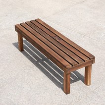 원목 벤치의자 우드 나무 정원 현관 긴의자 평상 야외, 새 길이 120 너비 25 높이 12, 1개