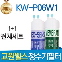 교원웰스 KW-P06W1 고품질 정수기 필터 호환 전체세트, 선택1 - 전체세트(1+1=2개)