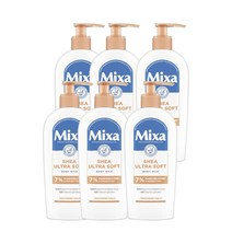 믹사 시어 울트라 소프트 바디 밀크 250ml Mixa Shea Ultra Soft Body Milk, 6팩