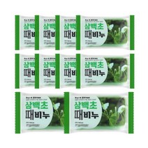 (10개)피부케어 삼백초 때비누 150g 목욕 한방비누 각질제거, 단품