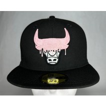 Era NBA Chicago Bulls 핑크 드립 59FIFTY 핏 햇 캡
