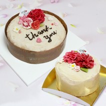 어버이날 스승의날 카네이션 케이크 만들기 세트 케잌 DIY 키트 라이스클레이 쌀이랑놀자, 미니, 선택안함