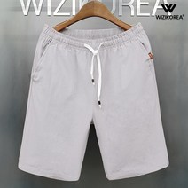 남자 린넨 트레이닝 5부 반바지 밴딩 팬츠 W053PN+국내발송