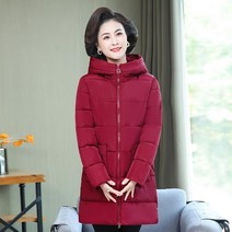 WHR 겨울 중년여성 엄마 패딩점퍼 자켓 하프 웰론 코트 빅사이즈 40대 50대 60대