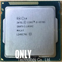 인텔 코어 i5-3570S I5 프로세서 (6M 캐시 3.1GHz) LGA1155 데스크탑 CPU 쿼드, 한개옵션0