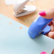 [바보사랑] 미니 펀치 구멍 펀칭기 펀칭기계 구멍6mm, 색상:블루