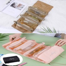 데일리 메쉬 분리형 파우치 여행용 여성용 남녀 공용 커플 가방 백 공간 분리 활용 수납 출장 피크닉 휴가 캠핑 바캉스 비치 여행 목욕 올인원 소장갑 간편 휴대용 탈부착 사계절용