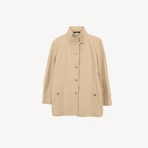 AQUASCUTUM 아쿠아스큐텀 버튼하이넥 울 코트 WOMAN_M