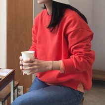 산뜻한 봄 컬러 입고완료 런치 맨투맨 티셔츠