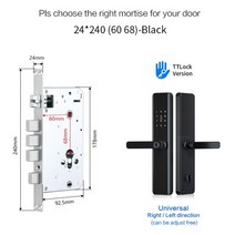 유리문도어락 출결관리 지문인식 강화도어도어락 ttlock smart 잠금 wifi app 잠금 블루투스 잠금 해제 보안 지능형 잠금 생체 전자 잠금, m1 tt 6068