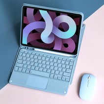 아이패드 호완 무선키보드 IPad Air 4 케이스 용 연필 케이스 Air 5 iPad Pro 11 케이스 무선 마우스 Magic for IPad 9 세대 케이스, 04. iPad 10th Gen, 01. Wood Blue C
