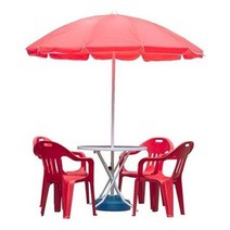 야외 캠핑 낚시 4인용 파라솔세트A(소-파랑-받침포함), 사각_파랑_흰색