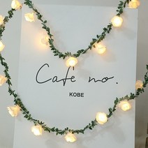 21세기트랜드 나뭇잎 장미 전구 줄조명 (해외 직구 상품 아닌 국내 발송 상품입니다.), 나뭇잎 장미 전구 3m/20구 황색