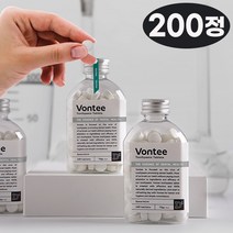 천연성분 특허공법 정제형 고체 치약 스피아민트향 안전한 간편 가글 200정, 단품