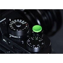 카메라 셔터 릴리스 버튼 황동 오목/평면 Leica/캐논 호환/니콘 호환/미놀타/후지 필름 후지 XT20 X100F, 08 Concave Green