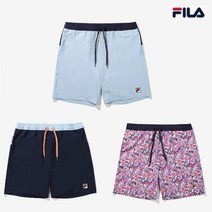 휠라(FILA) FILA휠라 3종택1 남성 글로벌 호주오픈 테니스 패턴 반바지 FS2TRF2392M, NAY