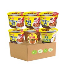 [마켓프레고] 오뚜기 컵밥 덮밥 6종 (제육덮밥280G+매콤낙지덮밥250G+춘천닭갈비덮밥280G+오뚜기 컵밥 오삼불고기덮밥 280G+톡톡 김치알밥192G+참기름김치볶음밥259G), 1세트 (6종 각1입)
