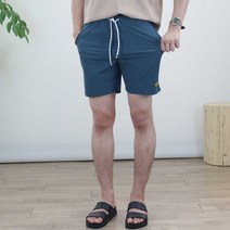 로코비전 남자 스마일 밴딩 반바지 쿨 아이스 4부 사방스판 여름 숏 팬츠 빅사이즈