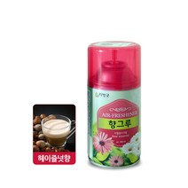 리빙굿 향그루 캔 자동분사기 헤이즐럿향 방향제 본품, 8개, 280ml