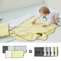 [보니타베베] 코다 신생아 2종 B세트 (짱구베개+머슬린블랭킷M), 짱구베개:민트 / 블랭킷:웜그레이