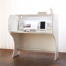 아이디어스터디 우등생5호 1인 와이드 독서실책상 1200 화이트, 뉴 카멜레온 감성 컨트롤 LED, 선택하지 않음