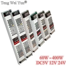 pc파워 fsp 서플라이 컴퓨터 ATX 초박형 규제 스위칭 전원 공급 장치 led 조명 변압기 dc 5v 12v 24v 60w 100w 200w 300w 400w led 스트립, dc12v 5a 60w