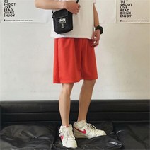 [바보사랑] 남자 빅사이즈 7컬러 5부 반바지 기본 코튼 하프 팬츠[옷자락]