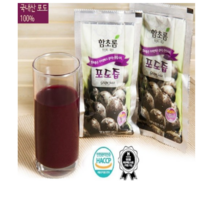 함초롬 순수 100% 천연 과일즙[100ml]포도즙 50팩, 750개, 100ml