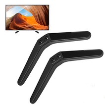 범용 TV 스탠드 TV 받침대 발 TV 스탠드 다리 27 28 29 30 32 37 40 55인치 LCD LED OLED TCL/LG/KONKA 스마트 TV용 블랙, TVS05