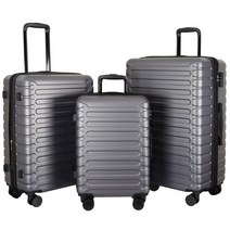 SAS Travel Kings And Voyage 블랙 수하물 세트 바퀴가 달린 여행 가방 3개 필수품 스피너 휠 자물쇠 하드 케이스 휴대용 및 대형 포함 킹스 6696